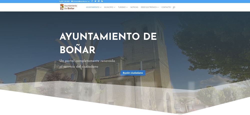 Inauguration of the new web portal of Boñar