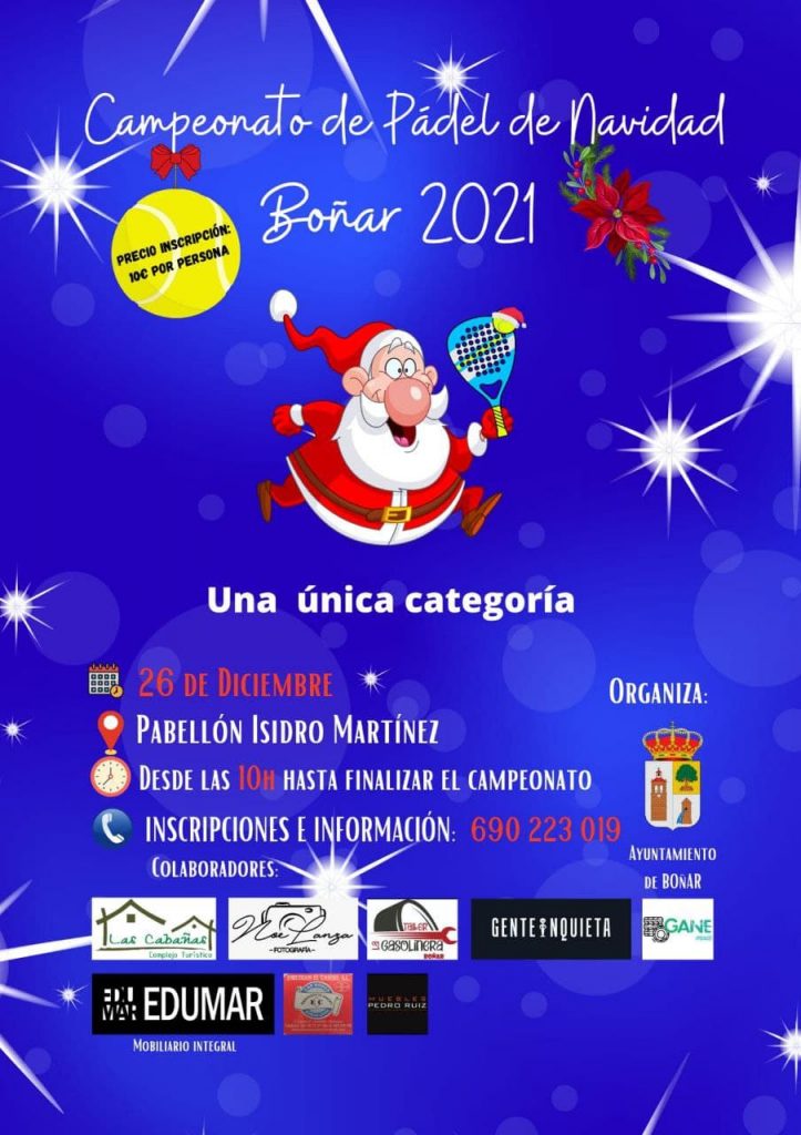 Campeonato de Pádel de Navidad Boñar 2021
