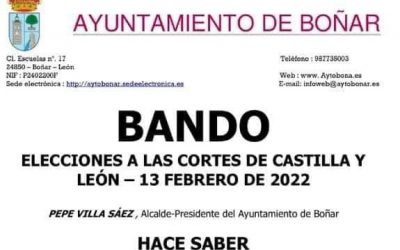Elecciones a las cortes de Castilla y León – 13 feb 2022