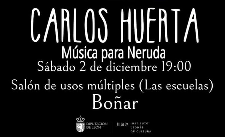 Carlos Huerta Música para Neruda en Boñar - Portada